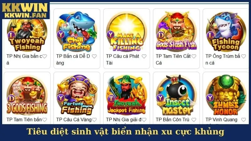 Tiêu diệt sinh vật biển nhận xu cực khủng