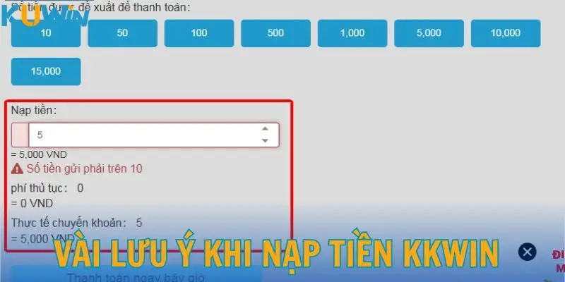Tổng hợp các lưu ý để nạp vốn hiệu quả